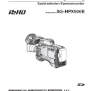 Weitere Informationen zu "Handbuch Panasonic AG-HPX500"