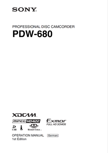 More information about "Handbuch Sony PDW-680"